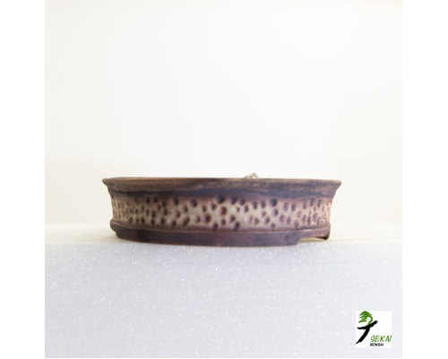 Brown Round Bonsai Pot by Stepan Jespers 1